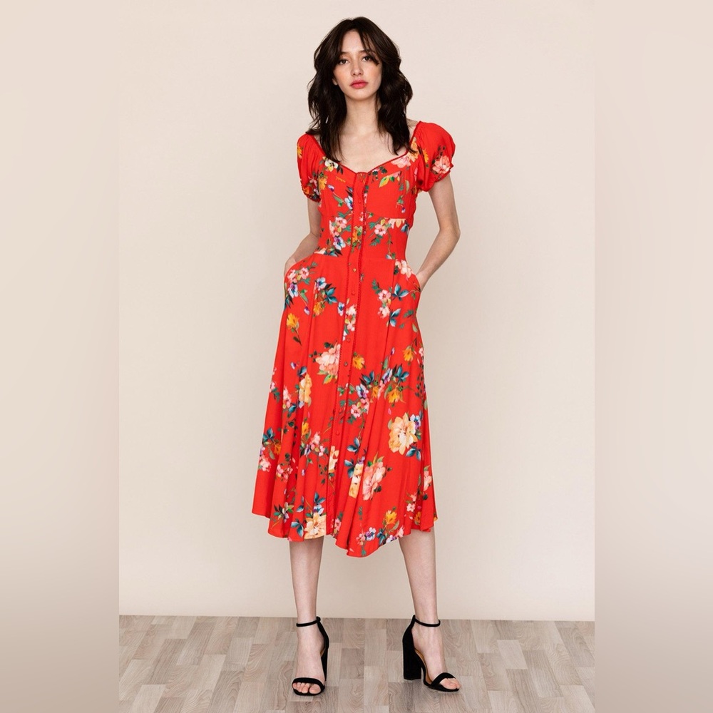 Yumi Kim Mercer Street Dress midi - Floral Print - size small